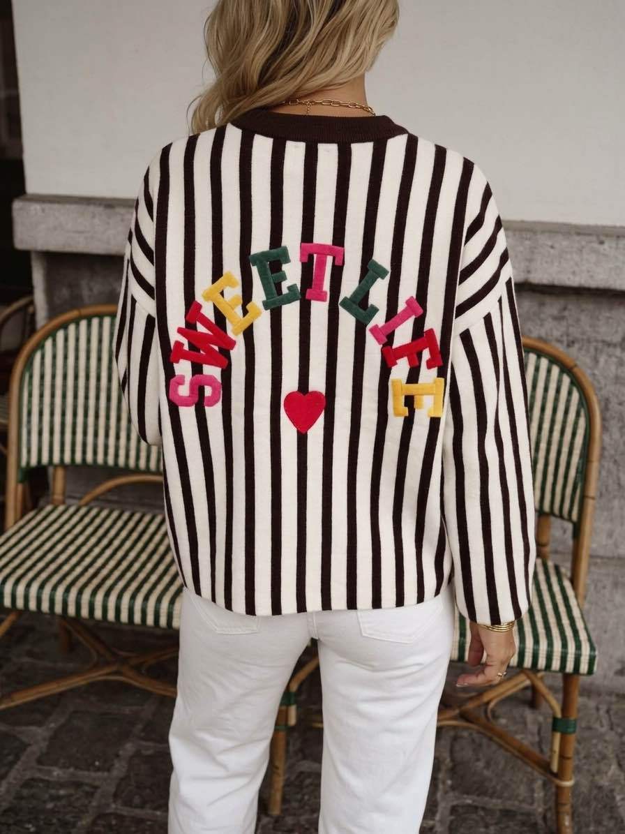 Sweet Stripe Knit 🤎