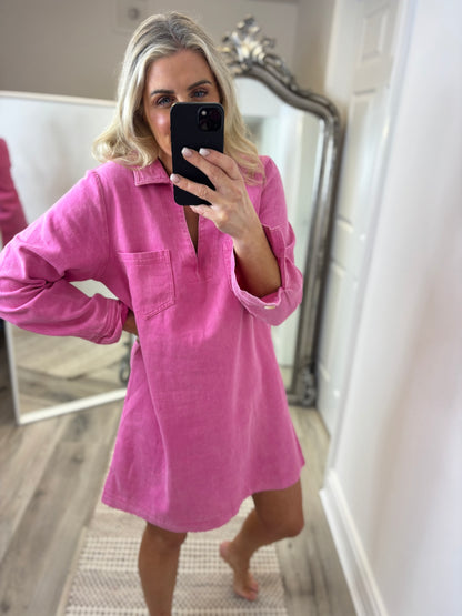 Rose Denim Dress