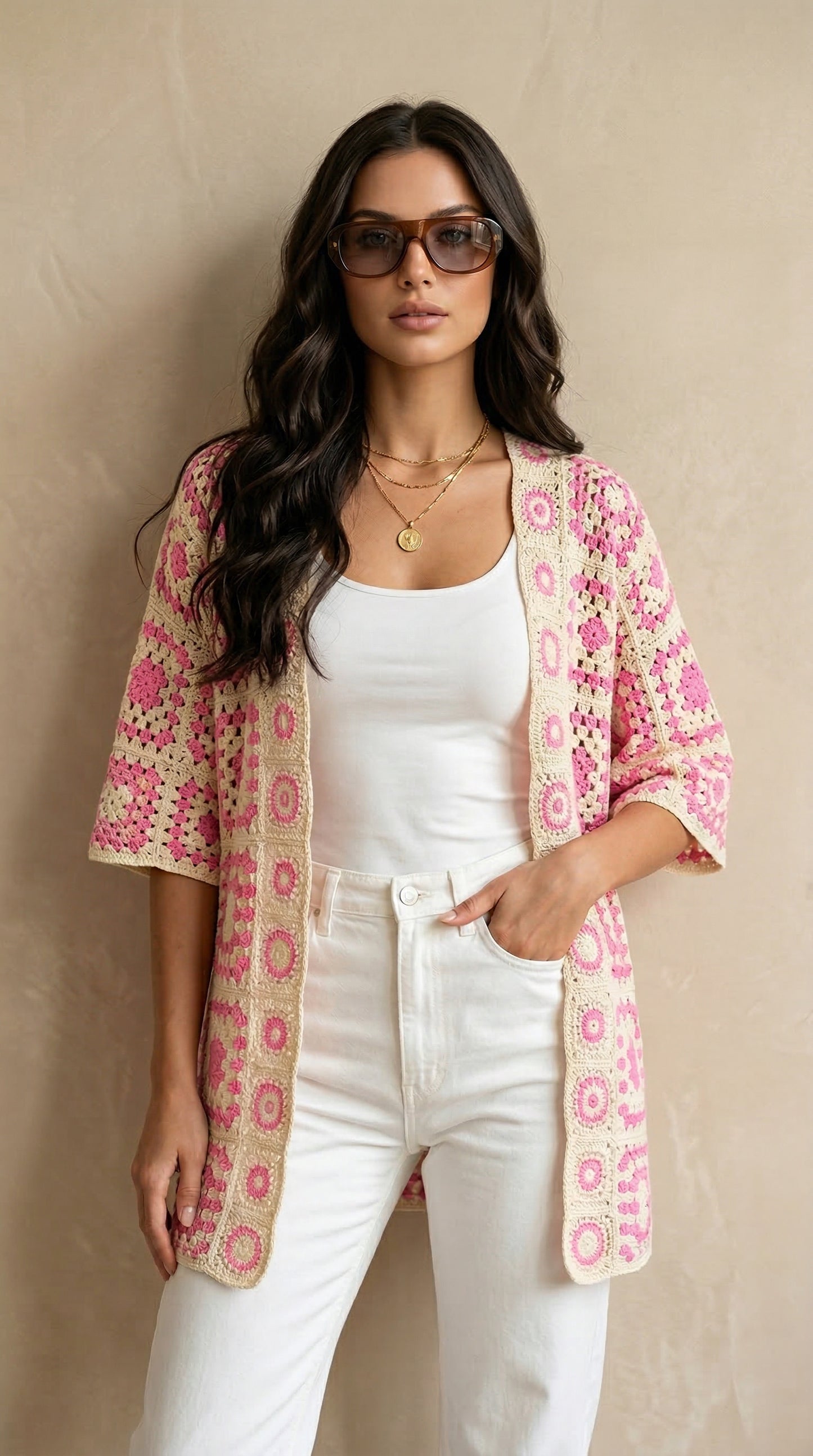 Leila Crochet Cardi