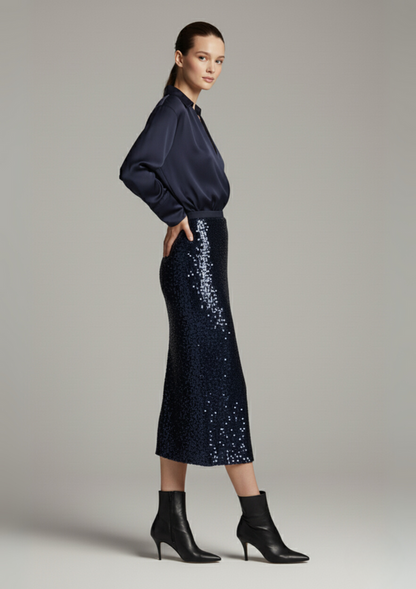 Simone Sequin Skirt