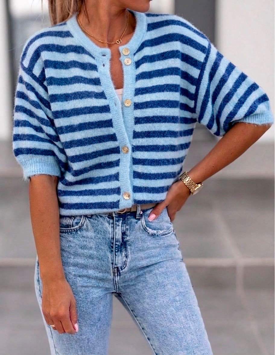 Poppy Stripe Cardigan
