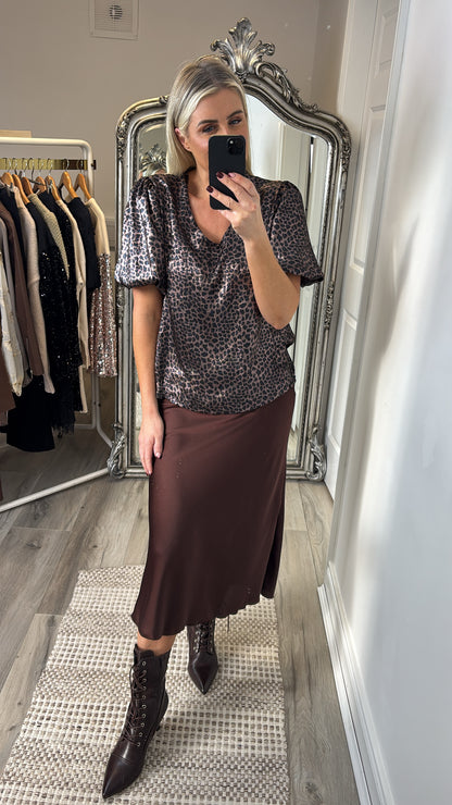 Nala Leopard Print Top