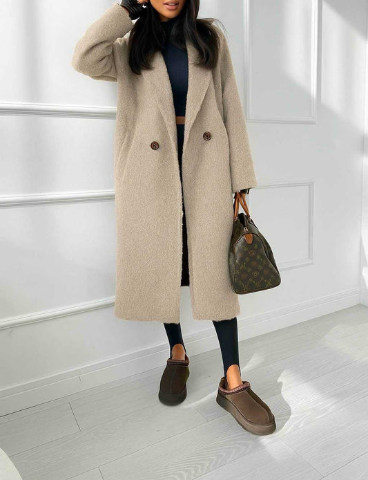 Maeve Longline Teddy Coat