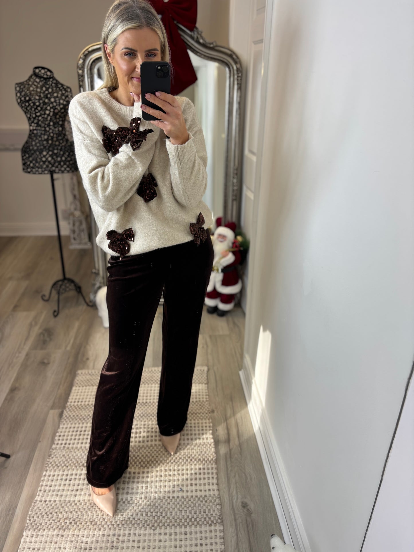 Heather Velour Pants