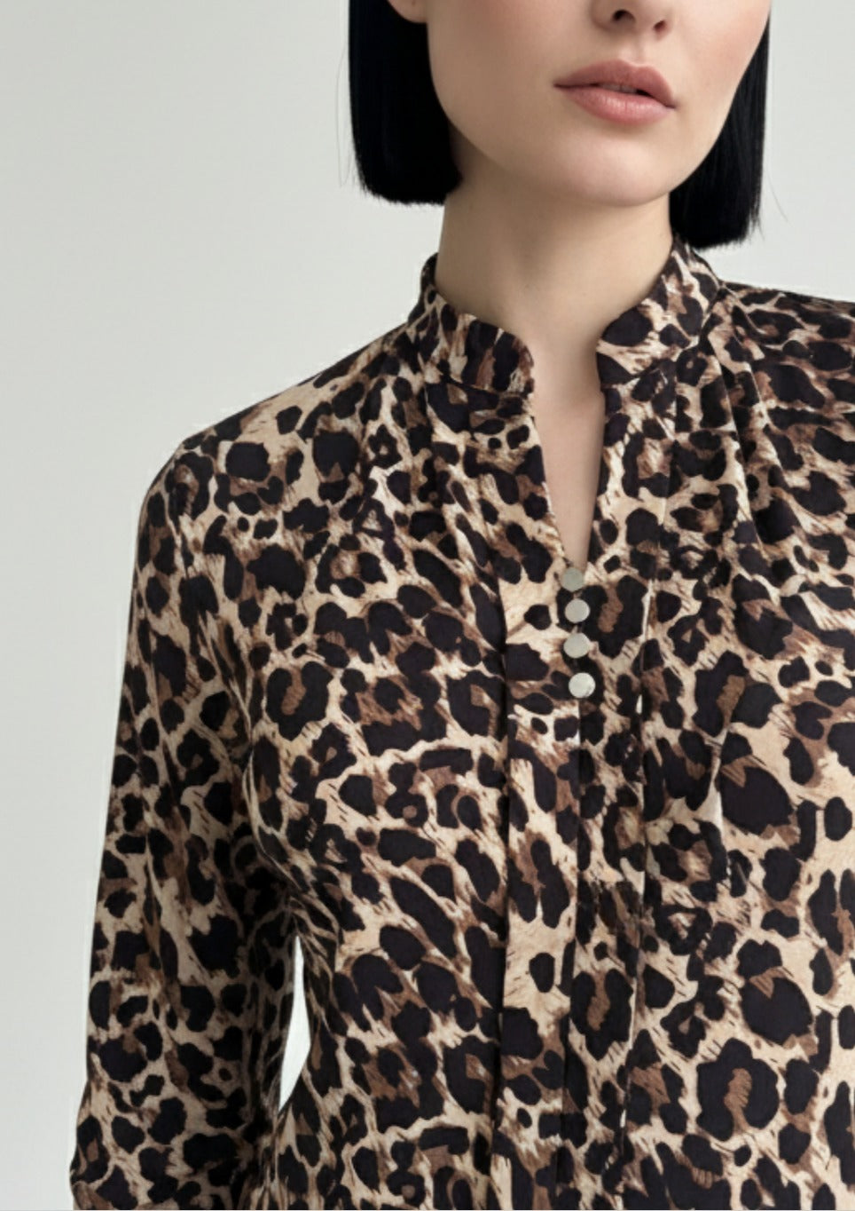 Elenor Leopard Top