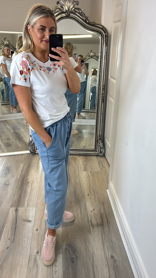 Ava Denim Joggers