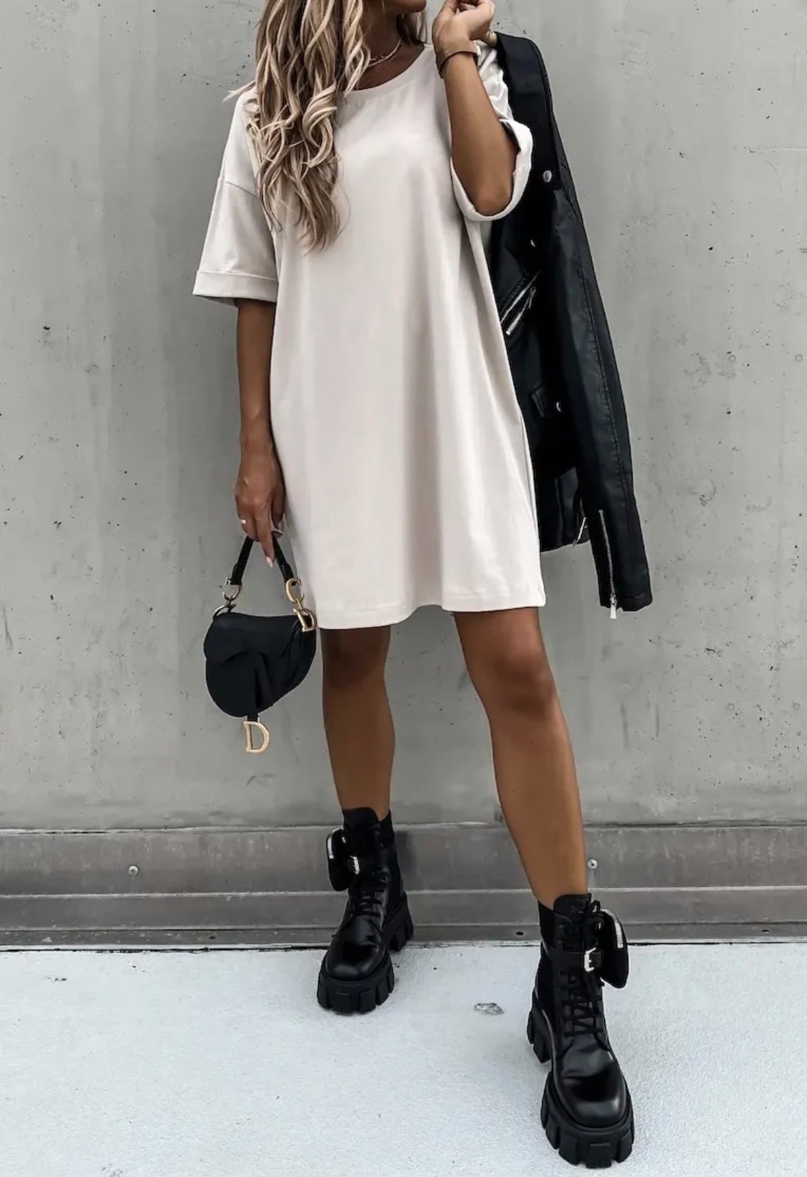 Leanne Oversize Tee Dress