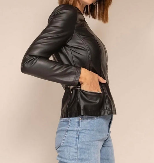 Bonnie PU Leather Jacket 18010