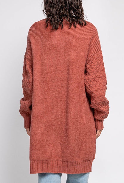 Molly Cable Knit Longline Cardigan
