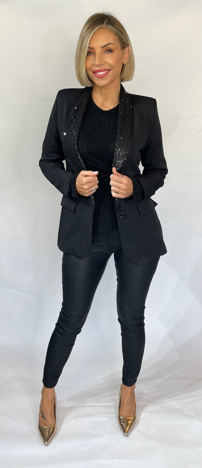 Carrie Sequin Blazer