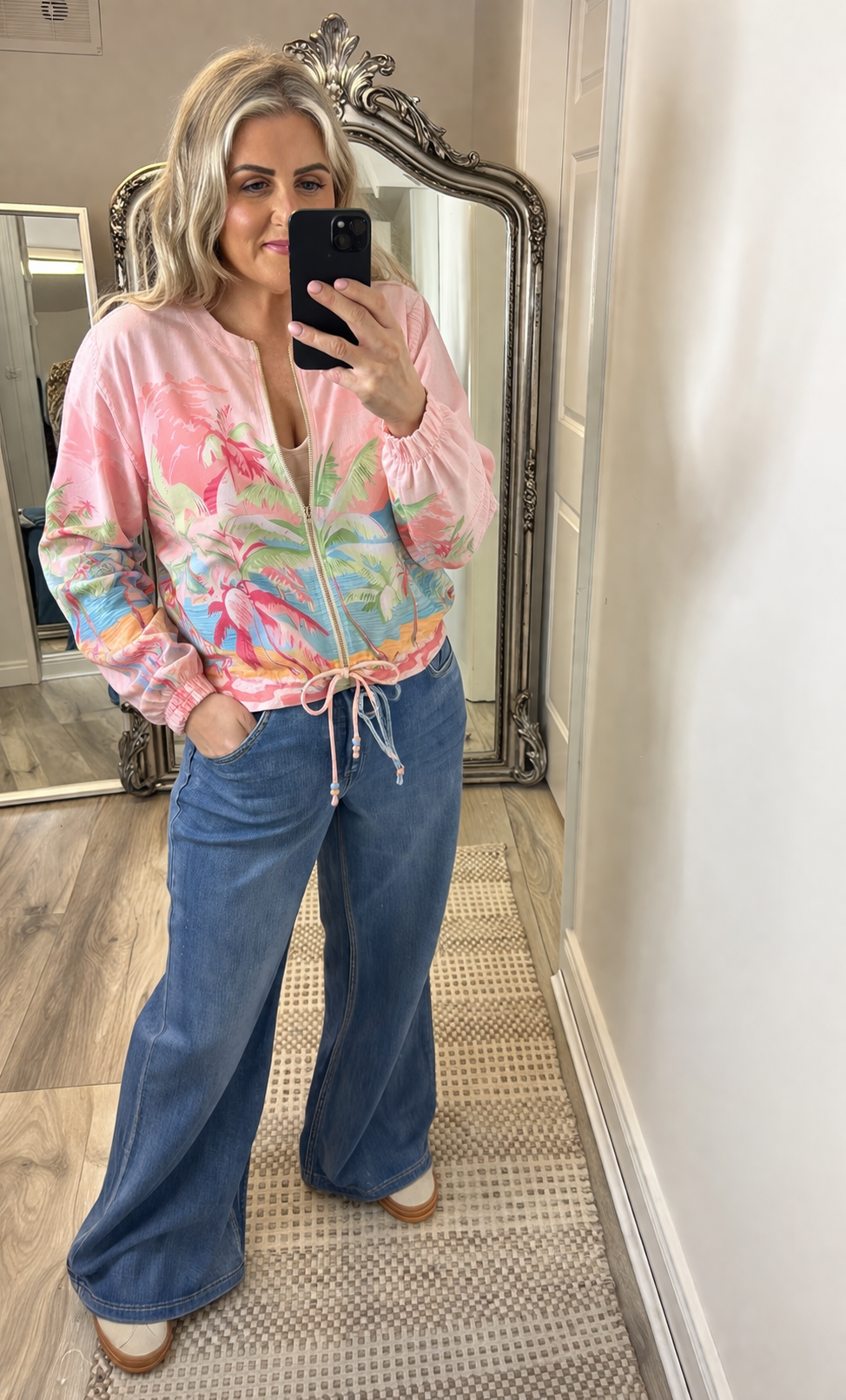 Emma Satin Bomber Jacket
