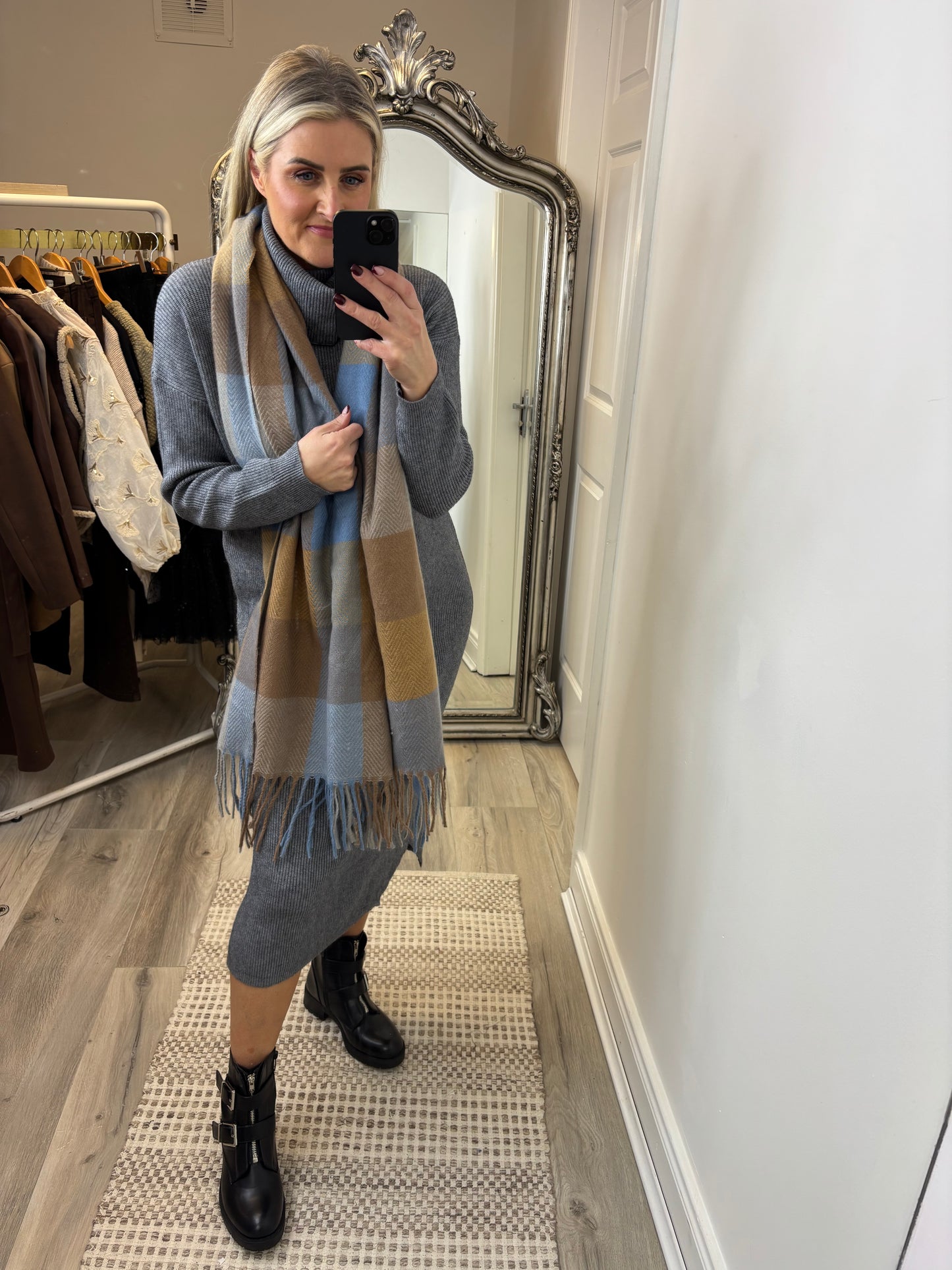 Eloise Roll Neck Dress