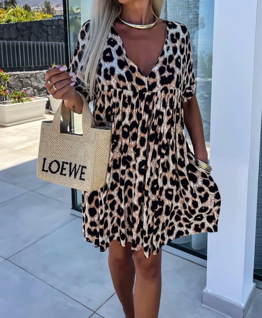 Emmy Leopard Mini Dress