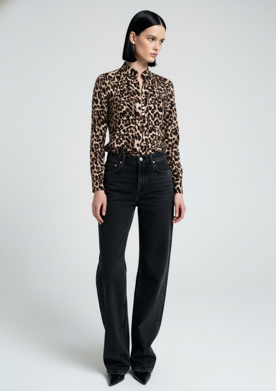 Elenor Leopard Top