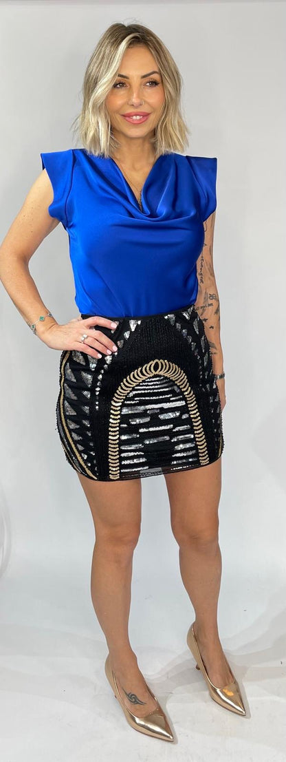 Maya Sequin Mini Skirt