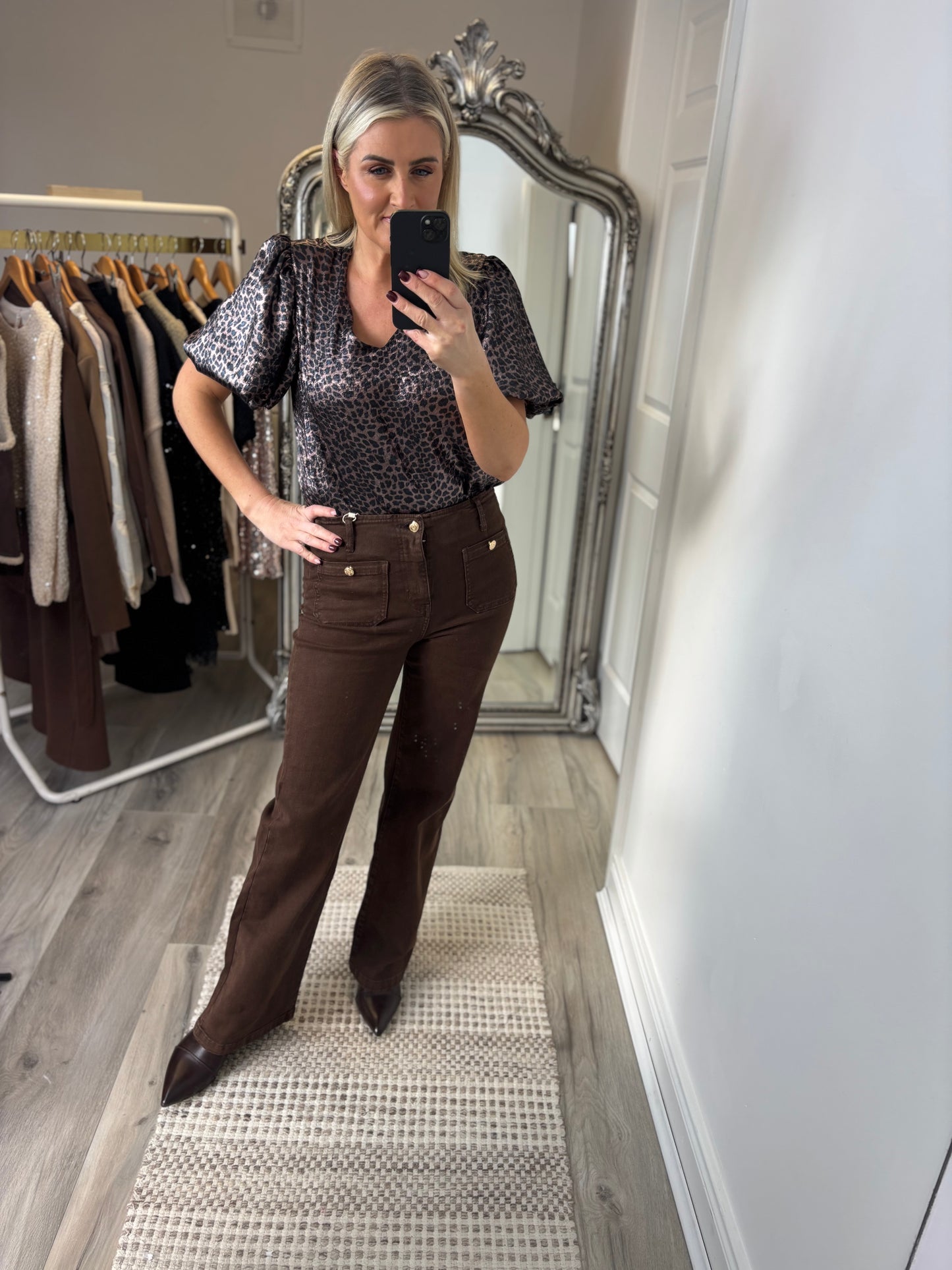 Nala Leopard Print Top