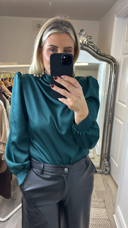 Romi Satin Pearl Top