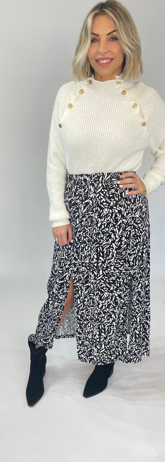 Imani Side Split Midi Skirt