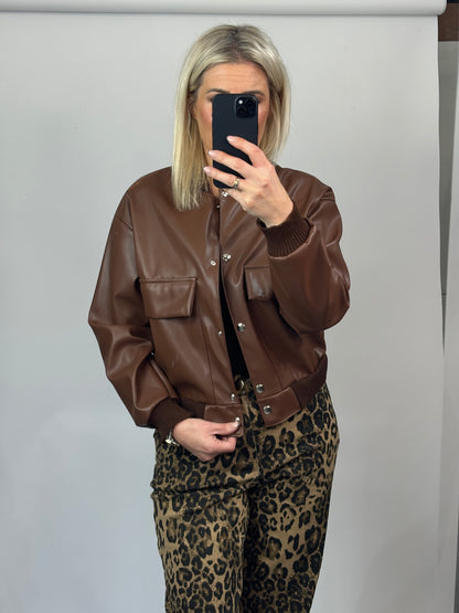 Pheonix Leather Bomber