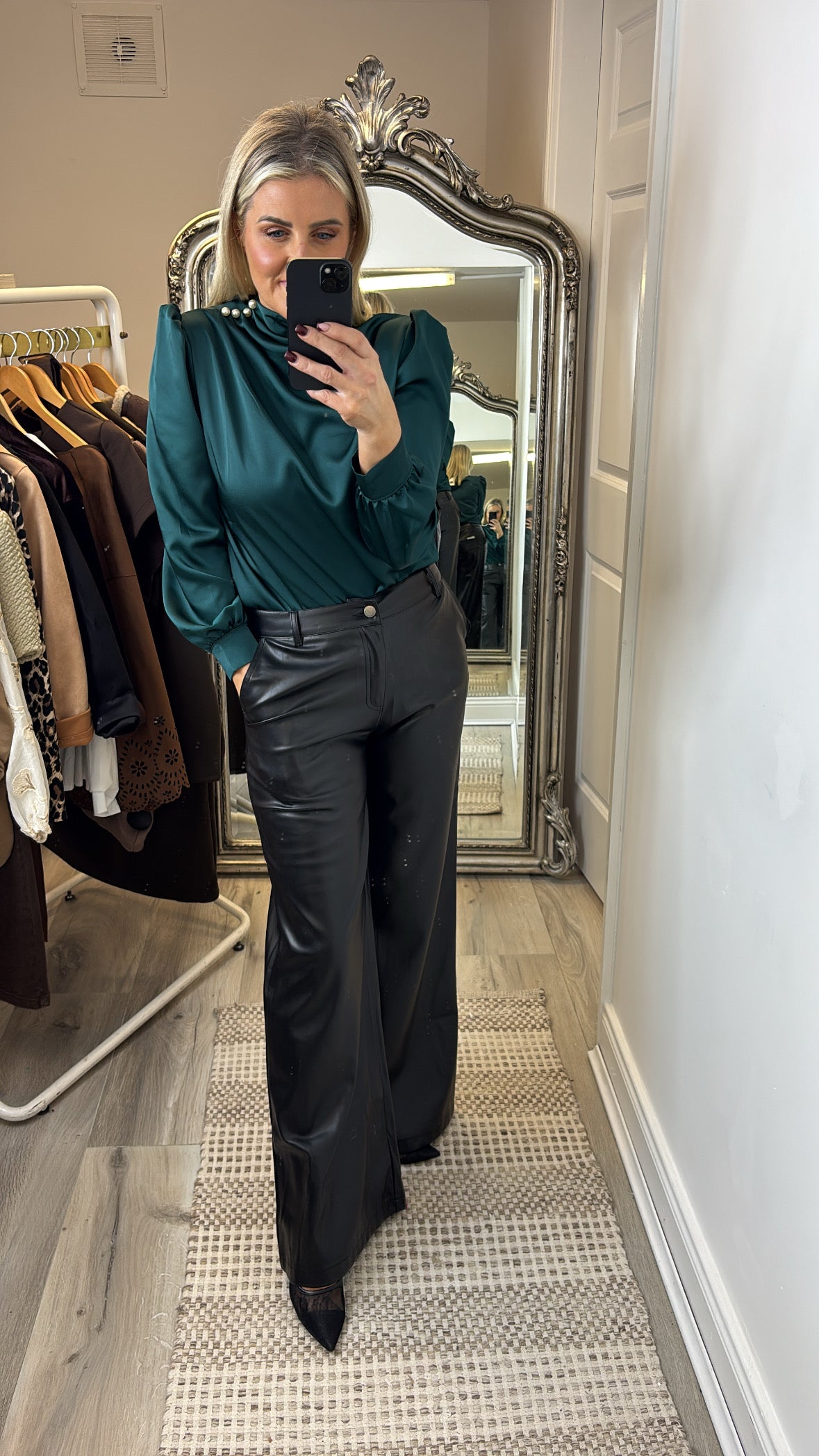 Romi Satin Pearl Top