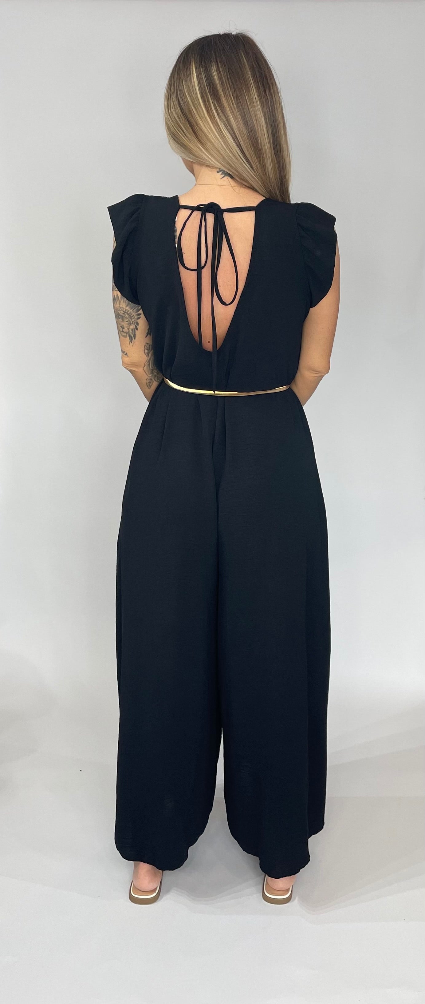 Lena V-Neck Jumpsuit