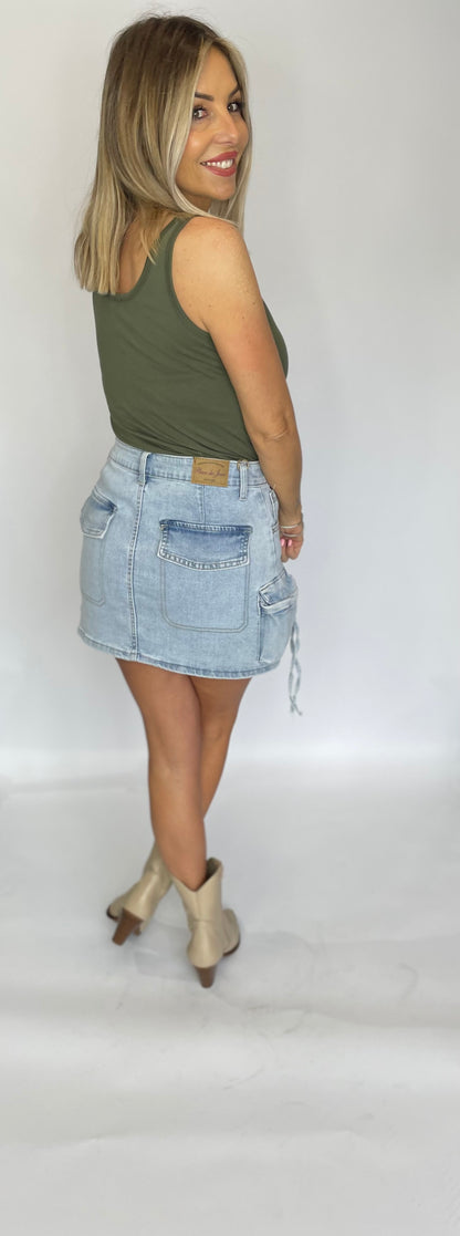 Harper Denim Skirt