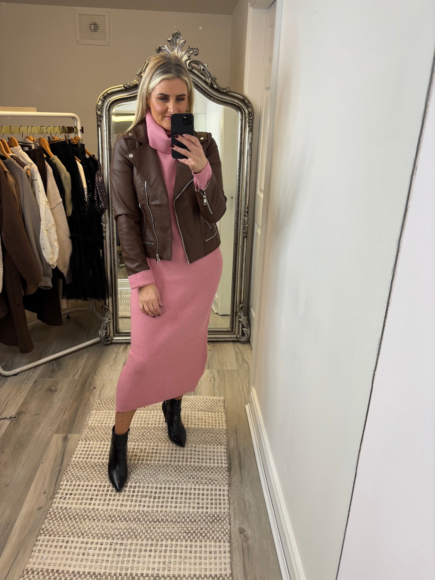 Eloise Roll Neck Dress