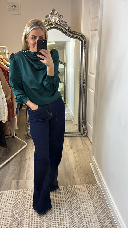 Romi Satin Pearl Top