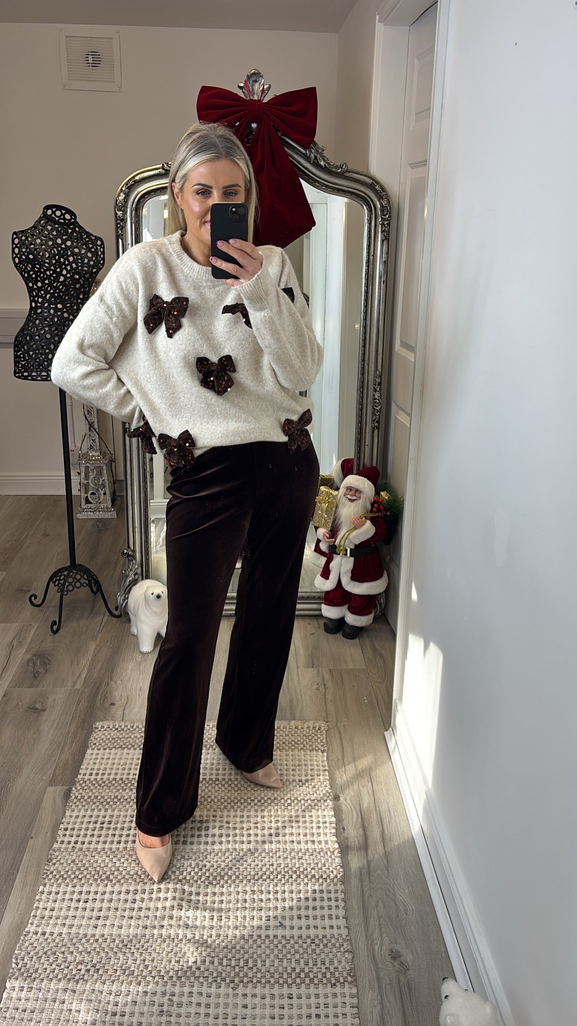 Heather Velour Pants