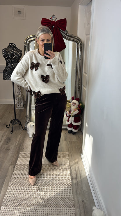 Heather Velour Pants