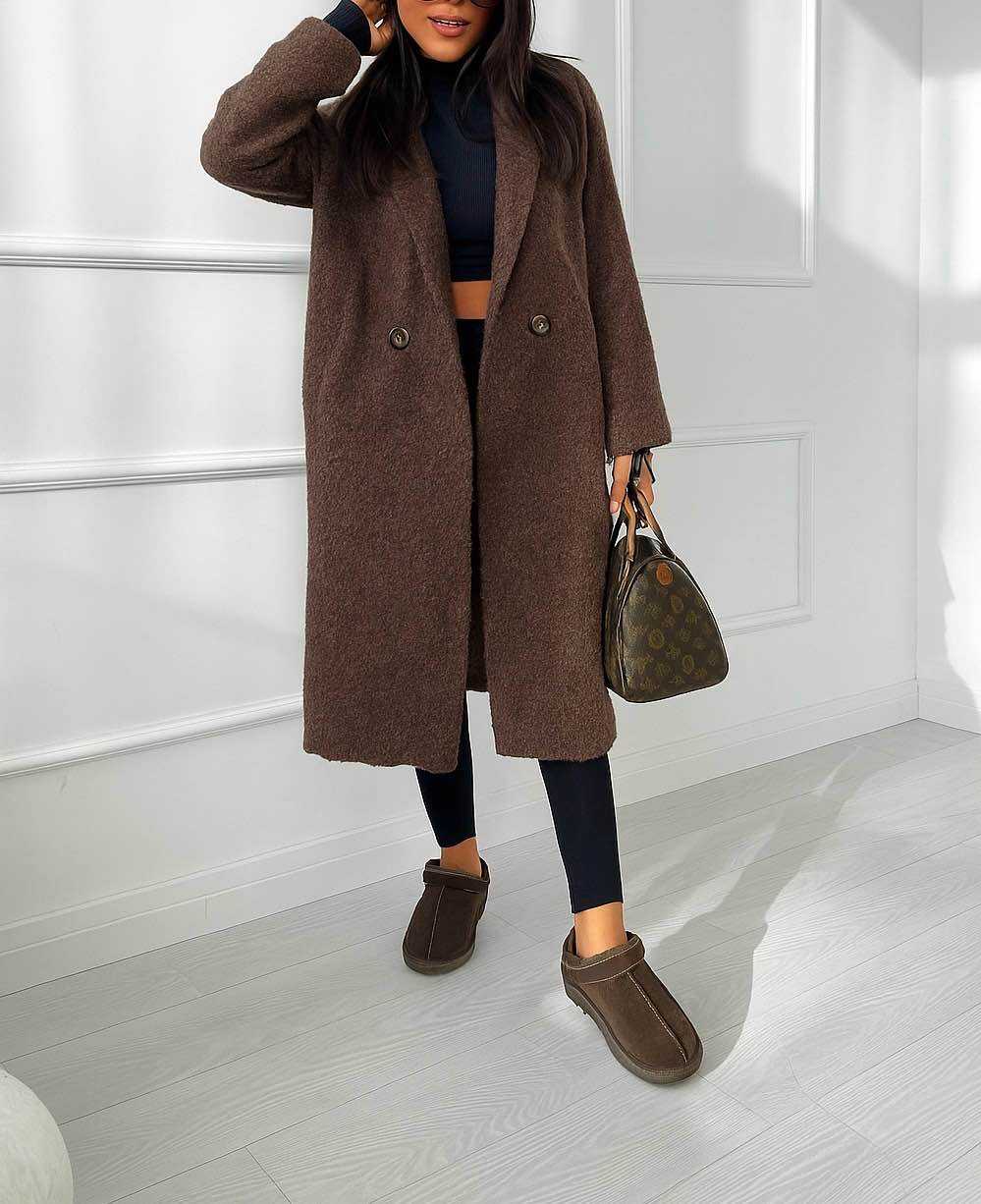 Maeve Longline Teddy Coat