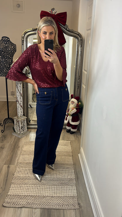 Simone Sequin top