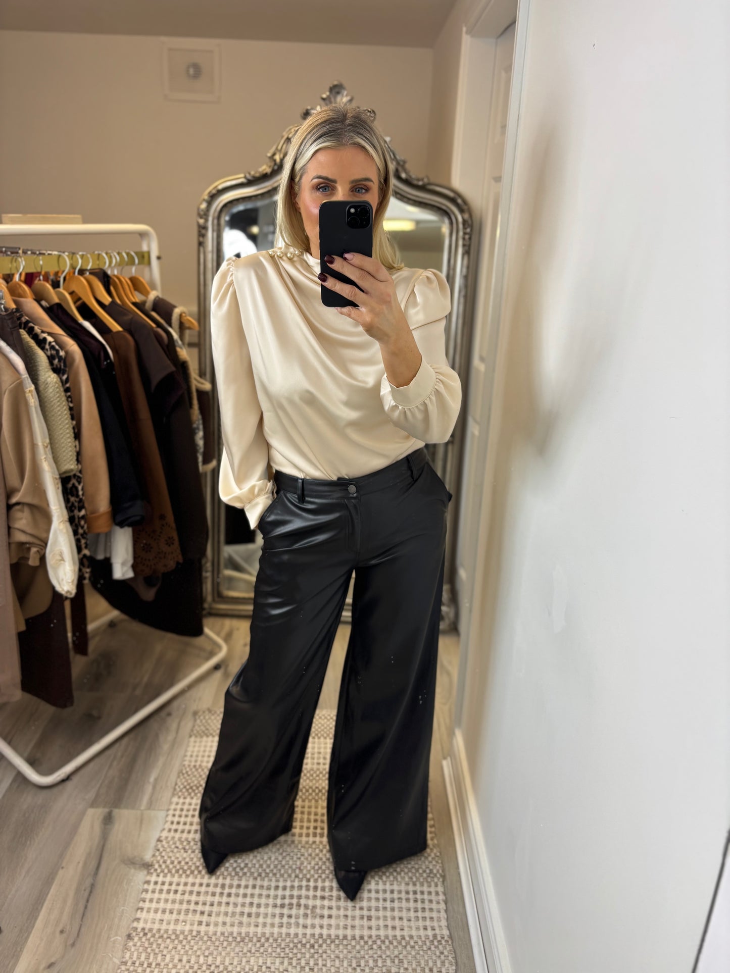 Romi Satin Pearl Top