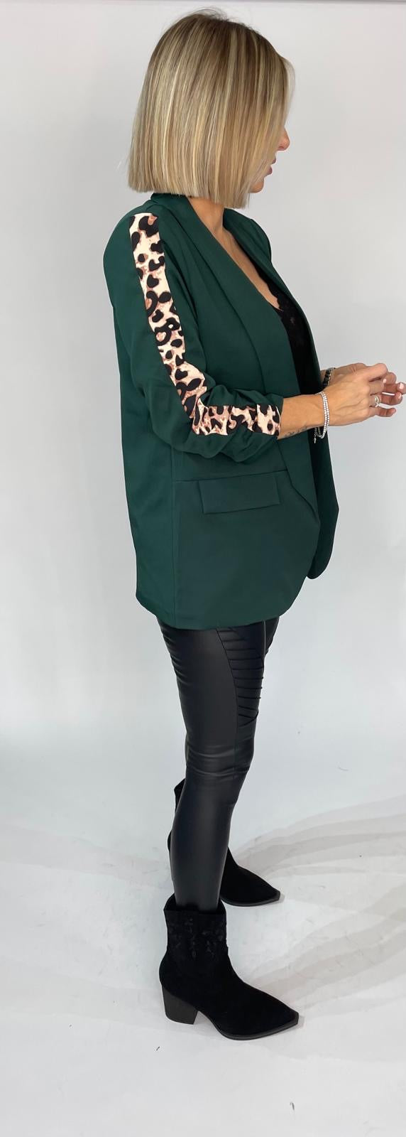 Evie Leopard Print Blazer