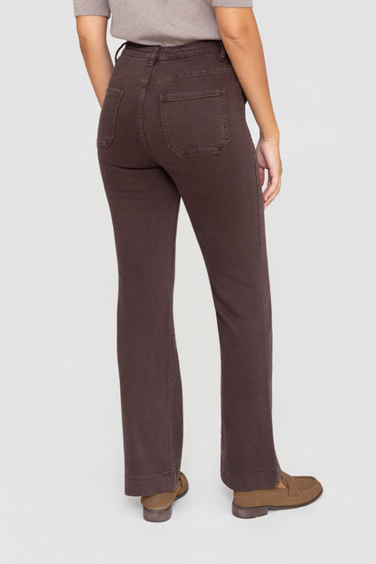 Rachel Chocolate Pocket Jeans