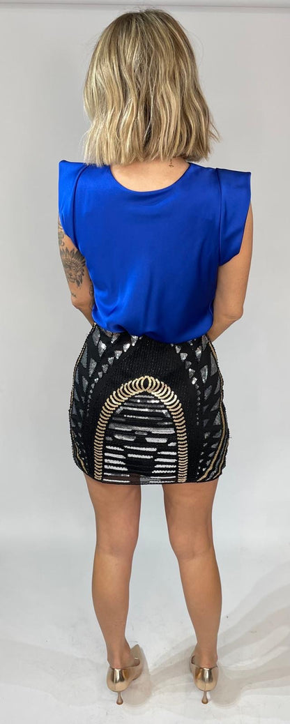 Maya Sequin Mini Skirt