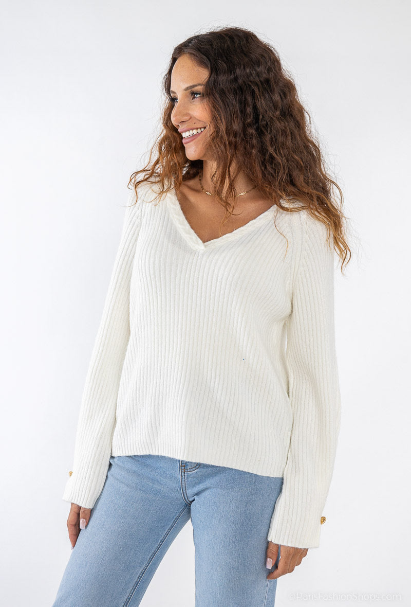 Casey V Neck Knit