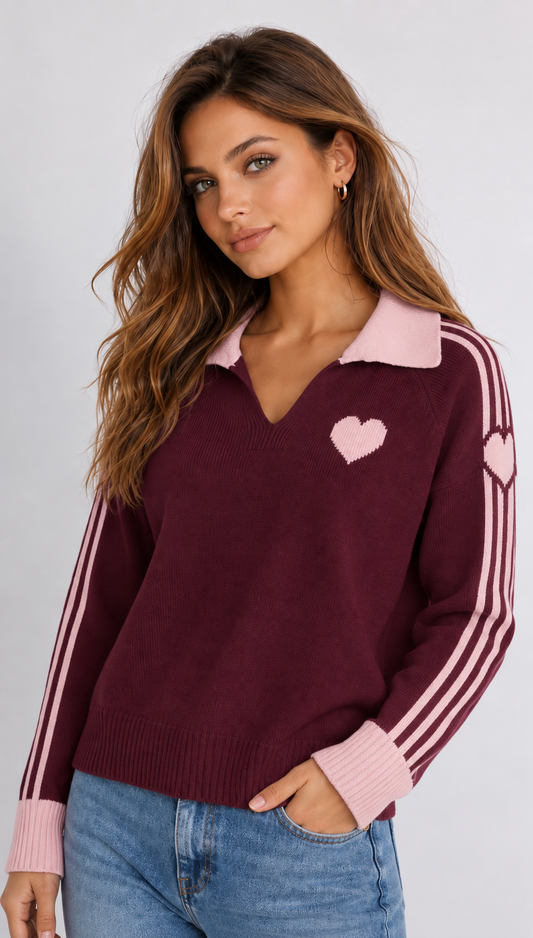 Mila Heart Knit