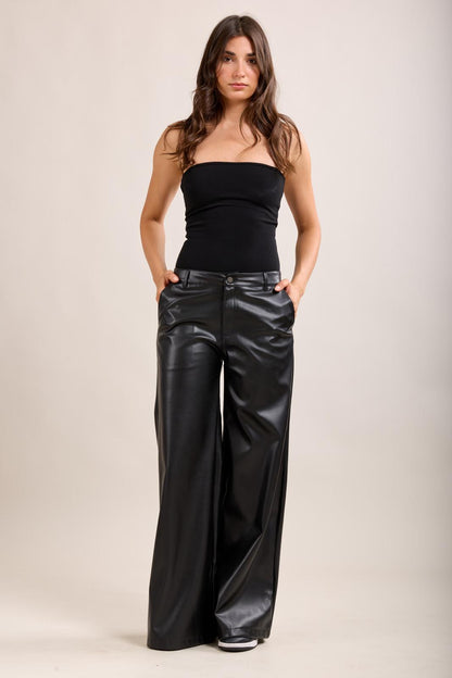 Ashleigh Faux Leather Trousers