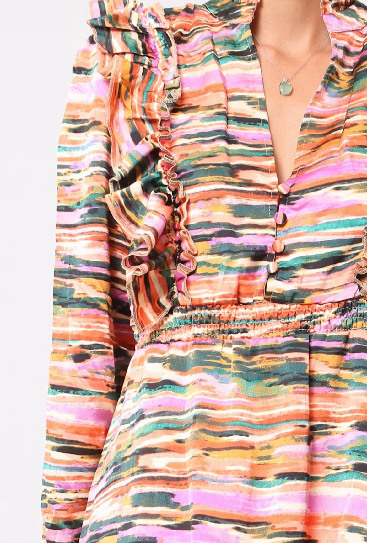 Gemma Multicoloured Midi Dress